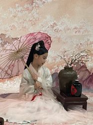 -后宫·古装汉服京剧儿童亲子全家福摄影