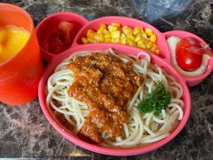 意式牛肉酱细面套餐配橙汁-Lets burger非常汉堡·环球风味(蓝色港湾店)