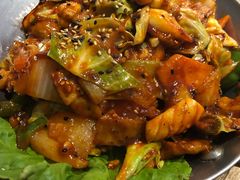 鱿鱼炒五花肉-富乐满韩国正宗炸鸡韩国料理(虹泉路店)