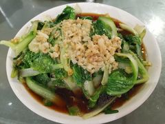 白灼有机生菜-梓檚中餐厅湖北菜小龙虾武昌鱼排骨藕汤(黄鹤楼店)