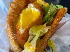 -小红车炸蛋葱油饼