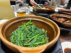 啫啫虾酱空心菜-熠盛粤味(永康路店)
