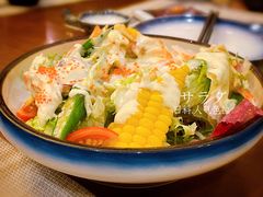 温泉蛋海鲜色拉-熊串烧亭.居酒屋(珠江路店)