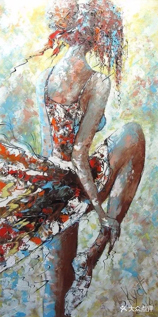 用刮刀作画，这位是高手！[礼花][礼花][礼花]