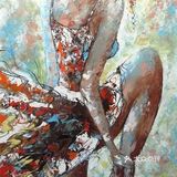 用刮刀作画，这位是高手！[礼花][礼花][礼花]