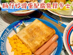 肠仔炒滑蛋配腐乳厚多士-敏华冰厅(天河城店)