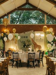 -团子宝宝宴派对百日宴生日布置策划·求婚策划·气球布置别墅民宿