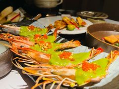 大红虾焗青酱-花潮料理艺食馆(成都万象城店)