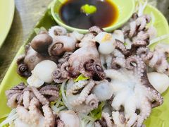 芥末白灼八爪鱼-贞姨美食·老字号海鲜大排档