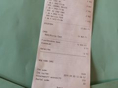 账单-纽约咖啡馆