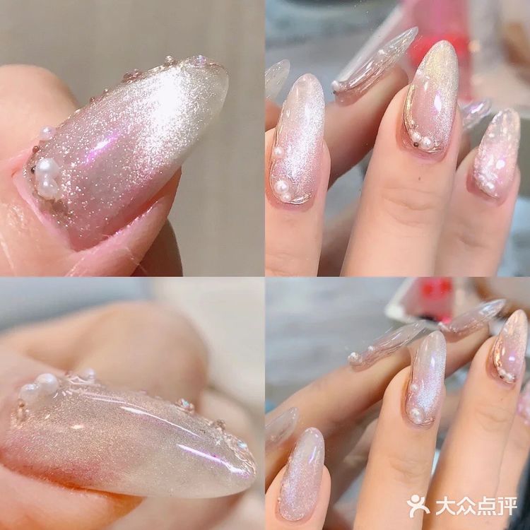 晶石猫眼 蝴蝶 美甲