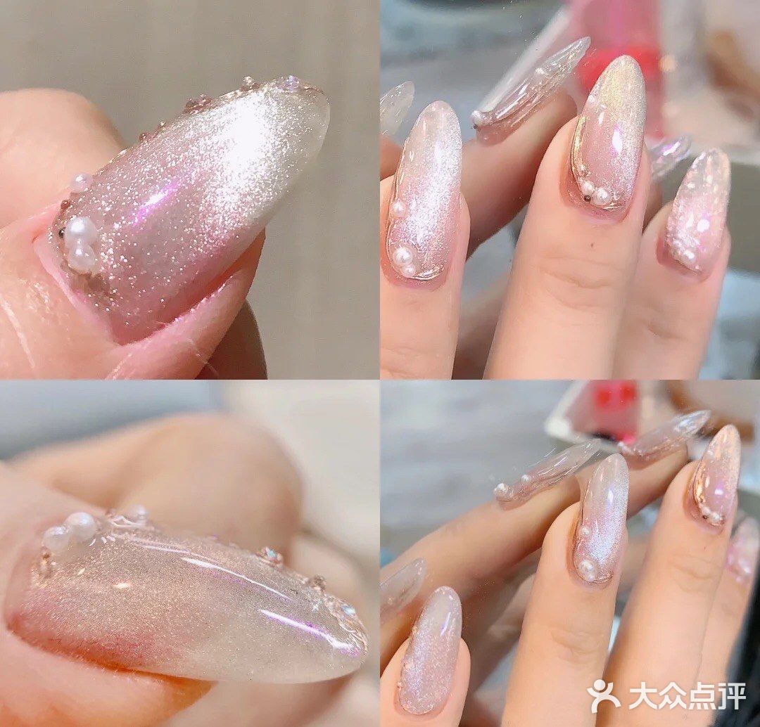 晶石猫眼 蝴蝶 美甲
