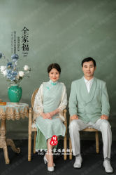 -时光纪亲子全家福照相馆(静安店母女写真父母纪念照)