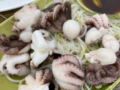 芥末白灼八爪鱼-贞姨美食·老字号海鲜大排档