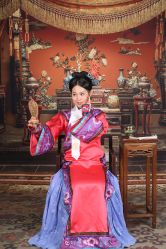 -后宫·古装汉服京剧儿童亲子全家福摄影