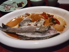 葱椒鲈鱼-绿茶餐厅(蓝色港湾店)