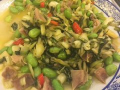 腌菜毛豆炒肚丁-钓台野鱼馆(钱江国际时代广场店)