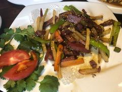 土豆条煸牛肉-德居源