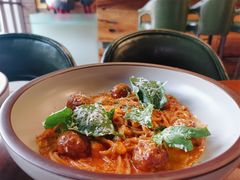 雪绒奶油肉丸意面-黑角餐厅美式狂野Blackhorn(昌茂花园店)