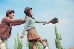 俏皮可爱-巴黎婚纱摄影工作室