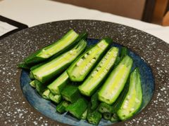 白灼秋葵-若蘭慈·无国界素食料理(欢乐海岸店)