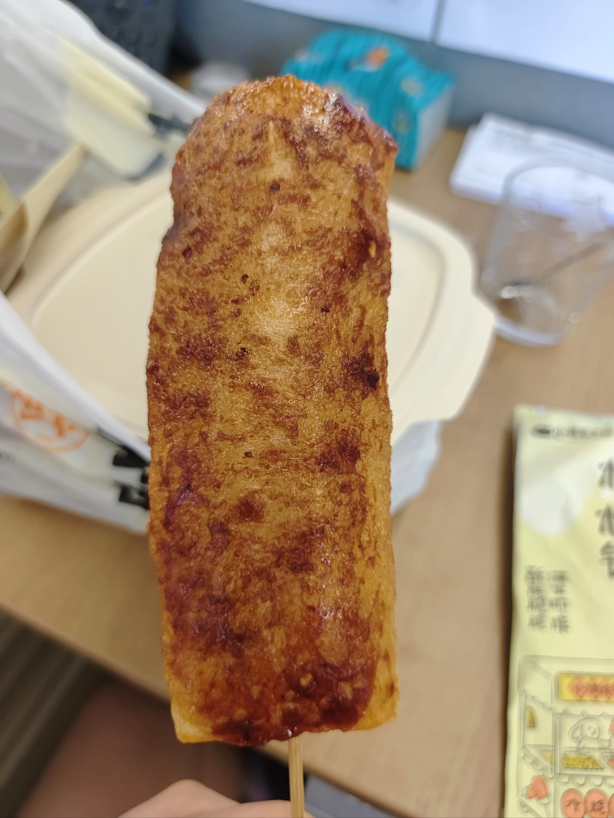想买手工粉的这个烧烤年糕竟然很好吃,记一