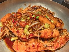 黑胡椒芝士年糕虾-新白鹿餐厅(虹桥南丰城店)