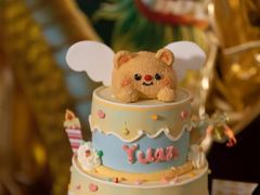 -咖咖熊蛋糕定制·英国蓝风车动物性淡奶油