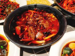 爆炒麻辣鸡血-华仔龙虾(永乐路总店)