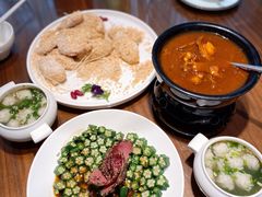 黑椒牛肉拼秋葵-将相和·海鲜蒸饺大连菜
