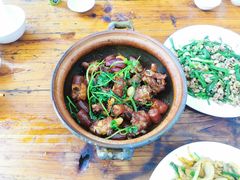 腊肠排骨煲-海口滨海新村143号海南老字号炒菜店