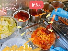 -小红车炸蛋葱油饼