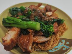豬頸肉撈面-下环街市熟食中心
