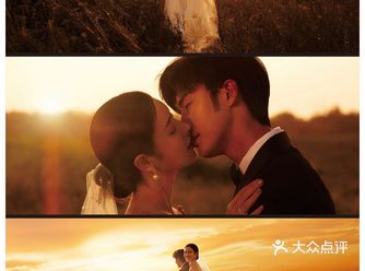黄昏的致爱时刻绝美夕阳电影感婚纱照