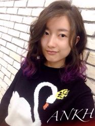 底色是冷棕色 下面渐变是紫罗兰 搭配的刚刚好-安卡造型Ankh