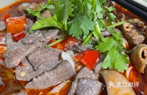 Pickled Chili Pork Liver and Intestine Noodles