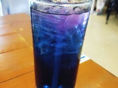 碟豆花饮品-蝶豆花蓝面条