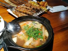 砂锅醋椒豆腐-義聚德·清真铜锅涮羊肉·烧烤(河东店)