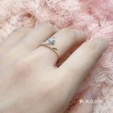 原来只是看中了女戒，特地跟男友到爱登珠宝看了样板