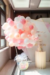 -11 Baby百日宴生日气球创意布置