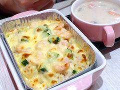 芝士虾仁焗饭-蘑菇餐厅(小火瓦巷店)