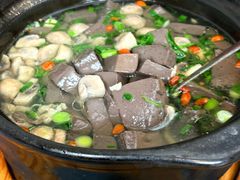 蘑菇肉丝鹅血汤-金典银峰老鹅馆·昆山菜(亭林公园店)