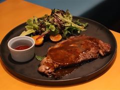 肉眼9oz配薯條-地中海休闲餐厅
