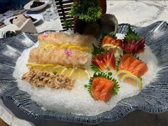 像拨捧锦绣三文鱼-阿明小菜·海鲜·上海菜(浦建路店)