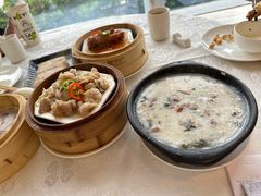 菜乾鹹骨粥-广州建国酒店-盈丰阁粤菜-粤式茶点