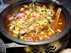 酱香味烤鱼-探鱼·鲜青椒爽麻烤鱼(中山大信新都汇店)