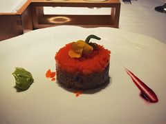 黑鱼籽酱香牛肉木瓜塔塔-王品牛排(杭州大厦店)