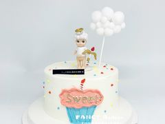 -卡比儿童蛋糕·心意定制·低脂零卡糖动物奶油FancyBALLOON(滨海店)