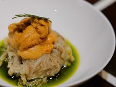 酱麻油海胆拌秋茄-杭州西子湖四季酒店·金沙厅