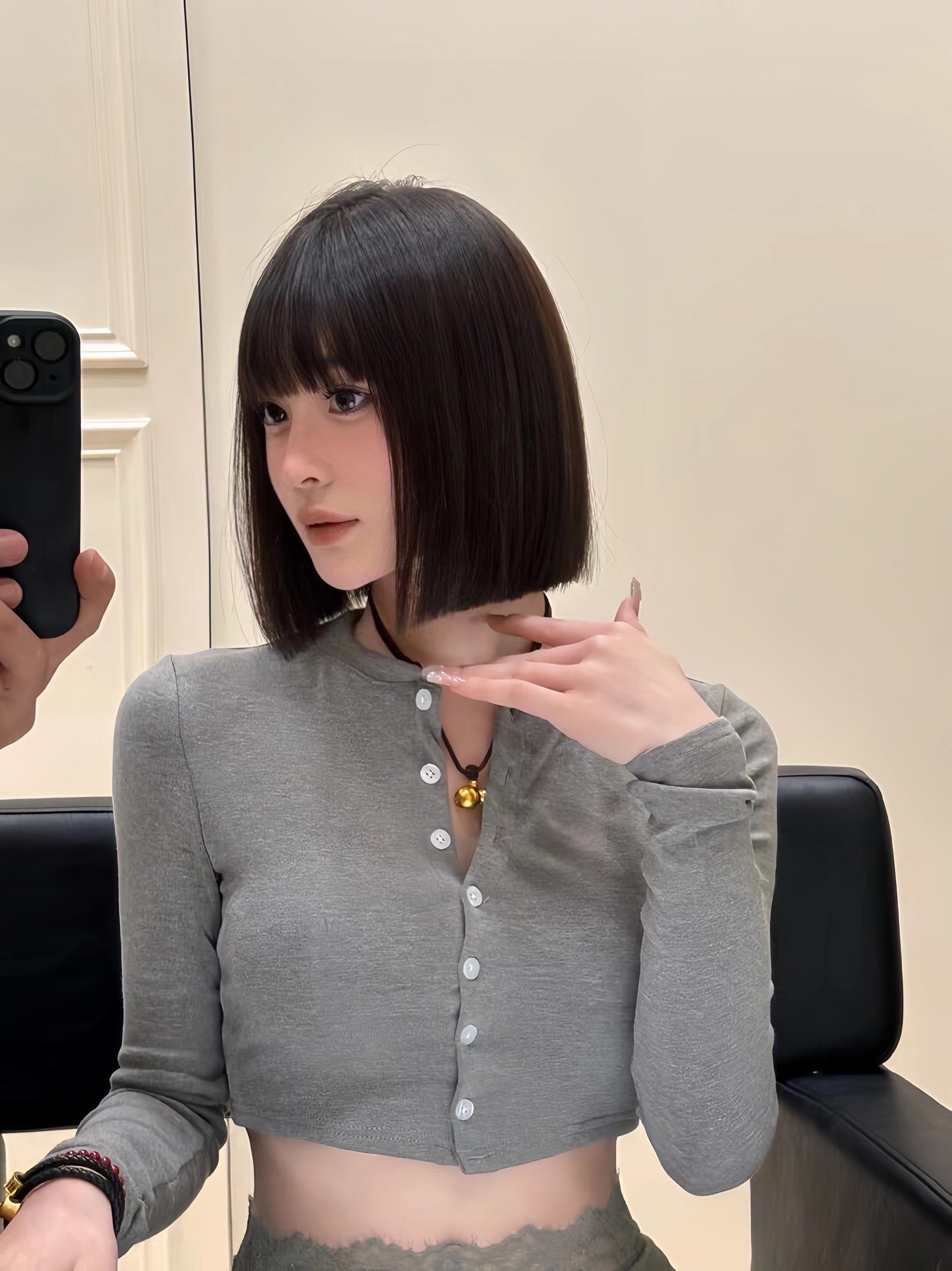 酷感一刀切小短发